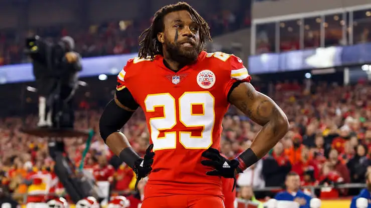 Eric Berry in Kansas City Chiefs uniform, founder of Nonchalant apparel brand featured in a Channing & Company apparel design case study.