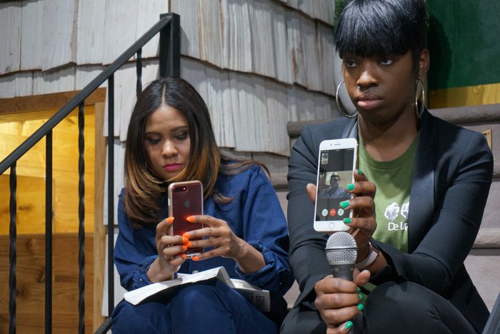 Audience members seated inside WOODstack IVY during an Angela Yee Book Club event in Brooklyn, an early community program that informed the WellRead nonprofit brand strategy.