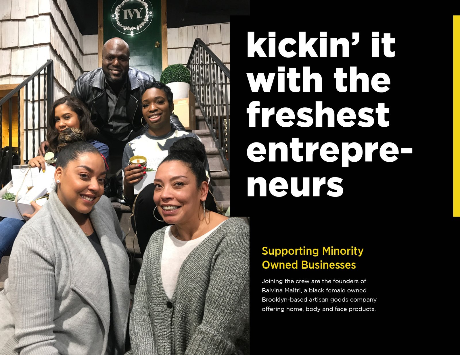 Angela Yee Book Club events at WOODstack IVY in Brooklyn, featuring live author conversations, engaged audiences, book displays, and community gatherings that informed the WellRead nonprofit brand strategy.