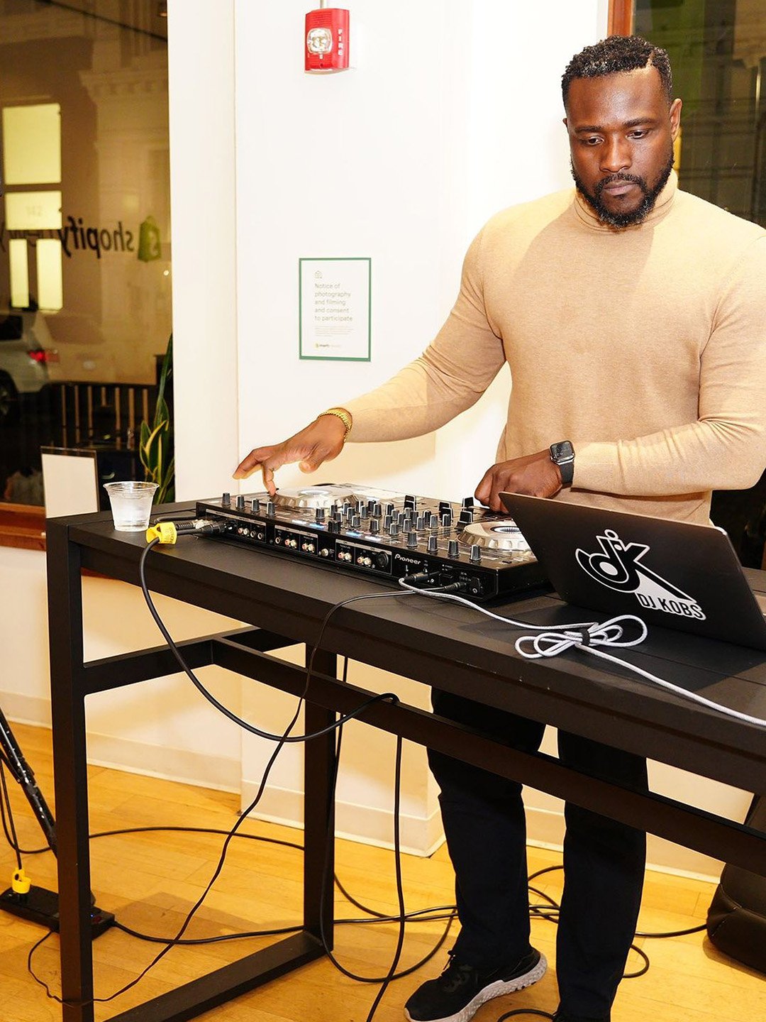 Coffee Uplifts People’s NYCWFF PreHeat activation at Shopify NYC.