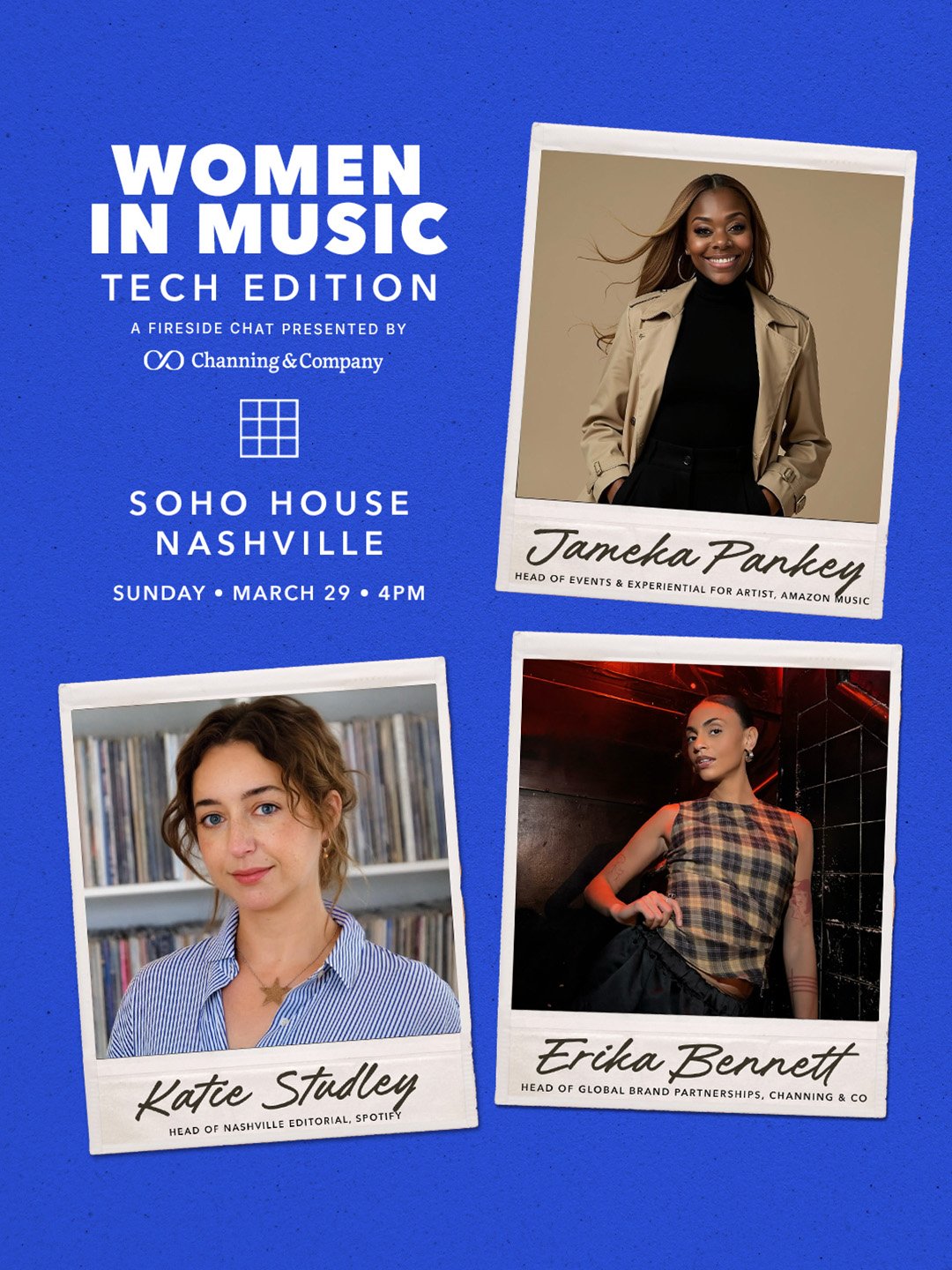 Women in Music speakers in conversation during a panel at Soho House Nashville.