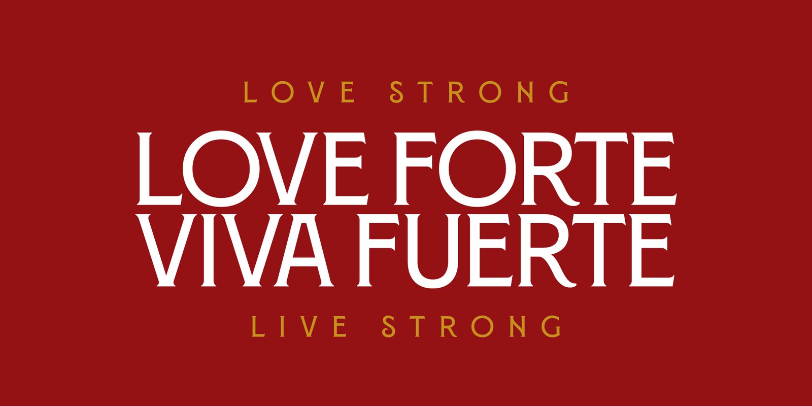 Love Forte Viva Fuerte wedding wordmark and LFVF monogram created as part of the luxury wedding identity.
