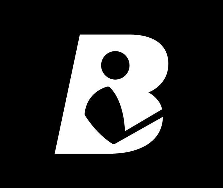 Black People Golf brand identity featuring the custom B monogram and stacked wordmark designed by Channing & Company for Johnson Capital Planning.