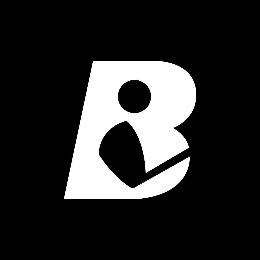 Black People Golf brand identity featuring the custom B monogram and stacked wordmark designed by Channing & Company for Johnson Capital Planning.
