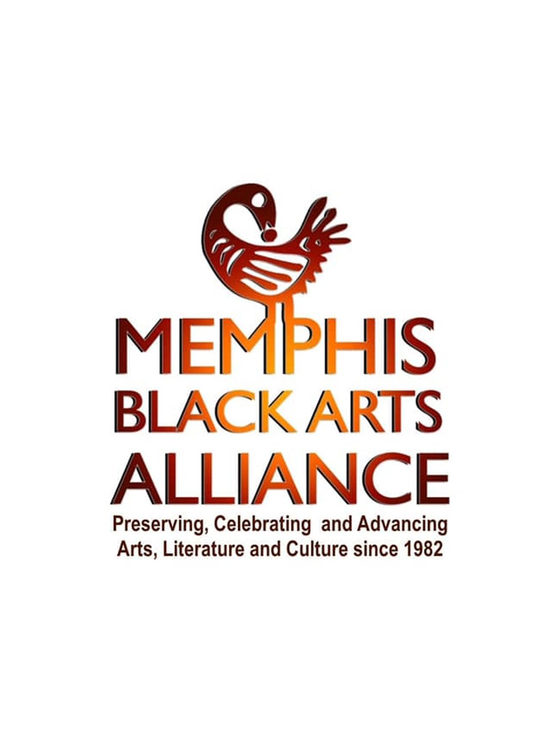 Original Memphis Black Arts Alliance logo shown before the Sankofa-inspired brand identity refresh.